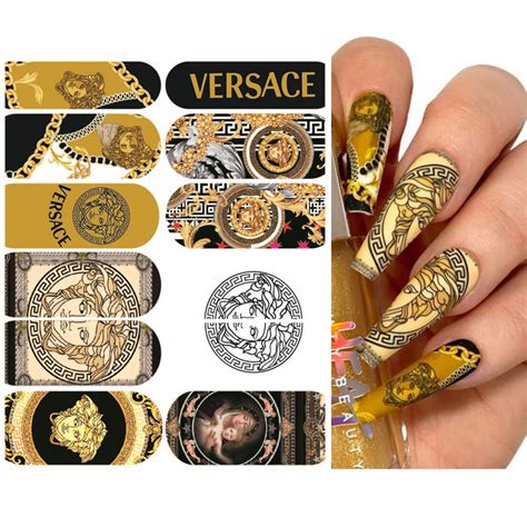 versace nail stickers.